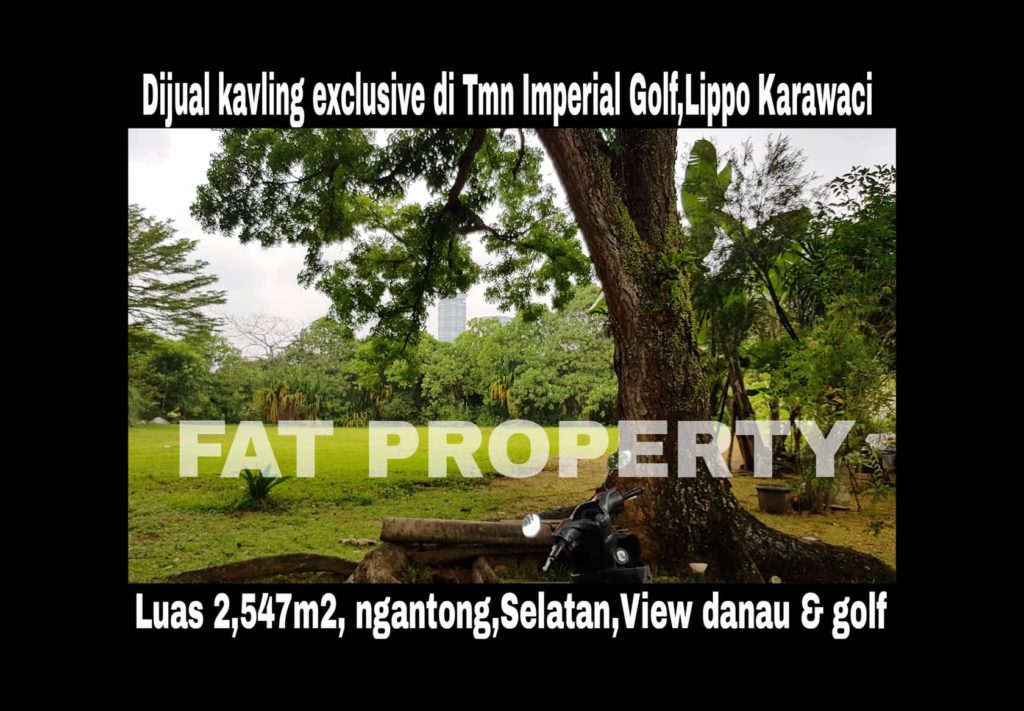 Dijual kavling hunian ekslusif di Imperial Golf,Lippo Karawaci.