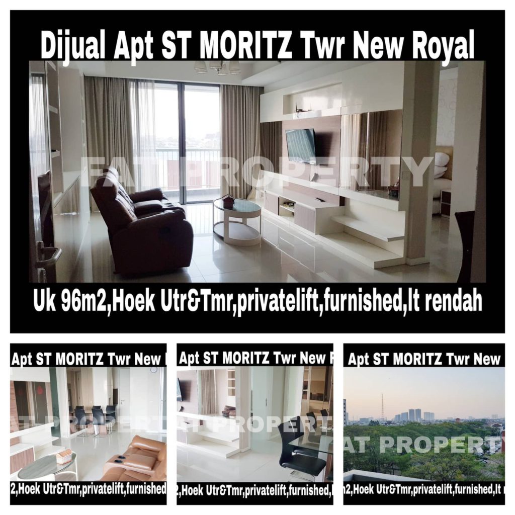 Dijual Apartment ST Moritz di Jl Puri Indah Jakarta Barat.