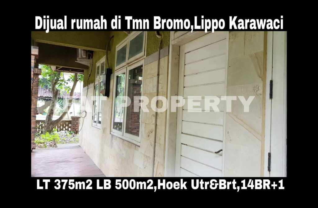 Jual cepat super BU:Rumah asri hoek di Lippo Karawaci Central,di Taman Bromo.