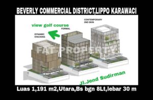 Woww kavling komersil di CBD Lippo Karawaci: BEVERLY COMMERCIAL DISTRICT.
