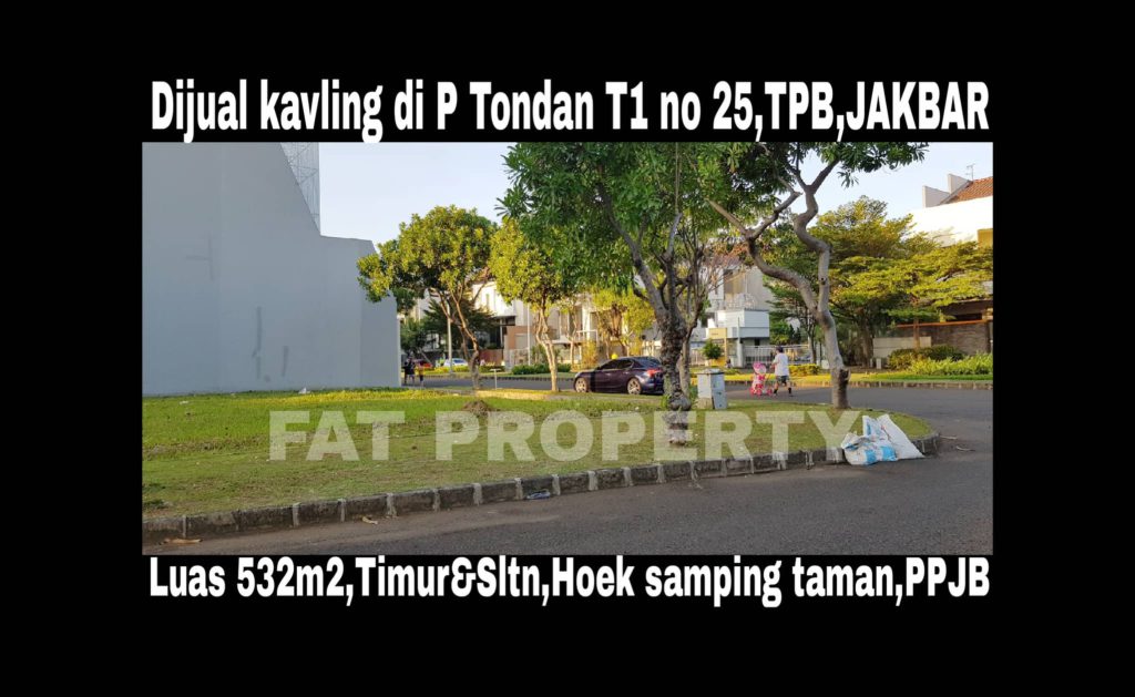 Dijual kavling premium hunian di Jl Boulevard Pulau Tondan Blok T1 no 25,Taman Permata Buana,Jakarta Barat.