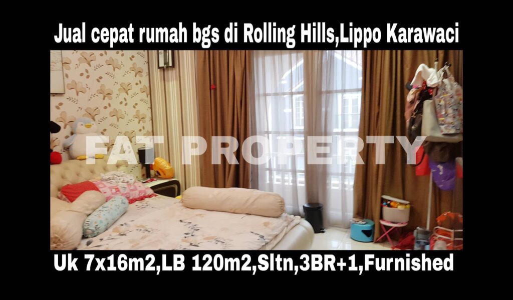 Dijual rumah bagus masih dihuni di Rolling Hills,Lippo Karawaci.