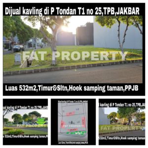 Dijual kavling premium hunian di Jl Boulevard Pulau Tondan Blok T1 no 25,Taman Permata Buana,Jakarta Barat.