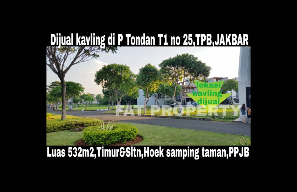 Dijual kavling premium hunian di Jl Boulevard Pulau Tondan Blok T1 no 25,Taman Permata Buana,Jakarta Barat.