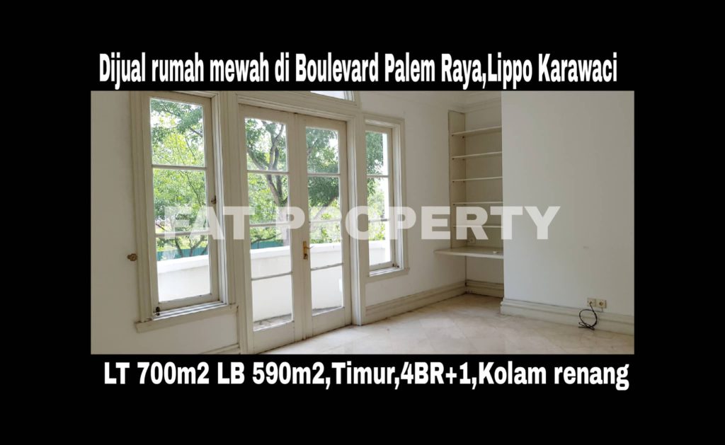 Dijual rumah mewah dgn kolam renang di Jl Boulevard Palem Raya (BPR 2329),Lippo Karawaci.