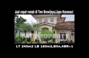 Jual cepat super BU:Rumah asri di Lippo Karawaci Central,di Taman Brawijaya.