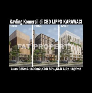 Luar biasa kavling komersil bgs di CBD LIPPO KARAWACI harga murah!