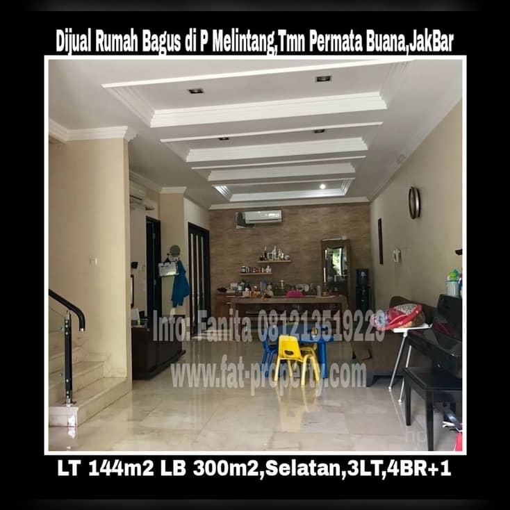 Dijual rumah mewah bagus di Jl.Pulau Melintang,Taman Permata Buana,samping Puri Indah,Jakarta Barat.