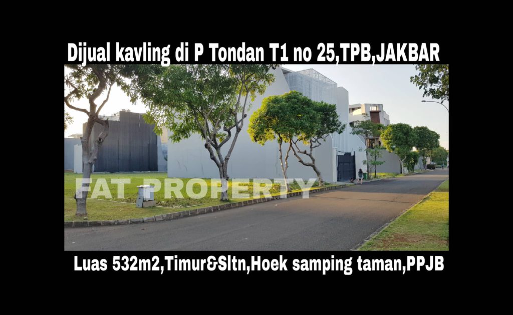 Dijual kavling premium hunian di Jl Boulevard Pulau Tondan Blok T1 no 25,Taman Permata Buana,Jakarta Barat.
