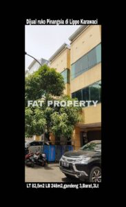 Dijual RUKO PINANGSIA gandeng 3 di lokasi strategis – pusat bisnis yg sudah ramai (Kantor, Bank, Resto, Salon, Minimarket, dll) di Lippo Karawaci Utara.