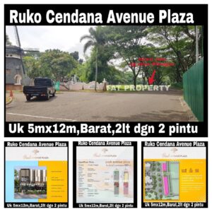 Dijual RUKO CENDANA PEAK AVENUE PLAZA,LIPPO KARAWACI UTARA.