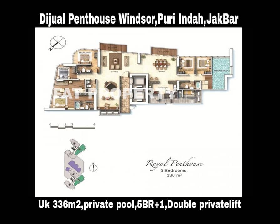 Dijual Penthouse Apartment Windsor Puri Indah,Jakarta Barat.