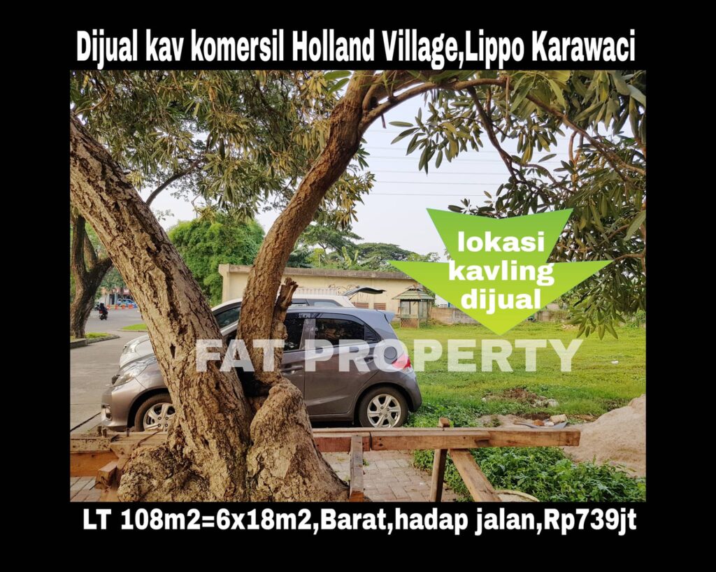 Dijual kavling komersil di Jl Teuku Umar LIPPO KARAWACI UTARA.