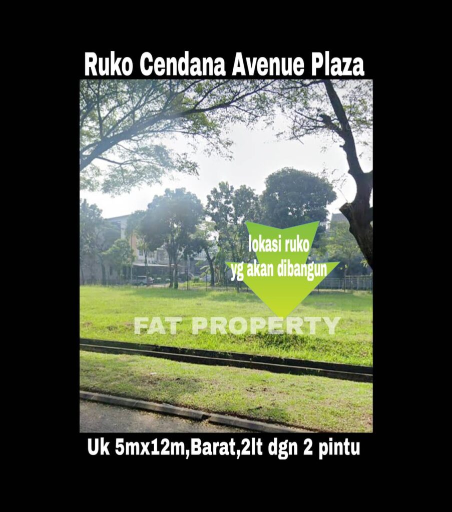 Dijual RUKO CENDANA PEAK AVENUE PLAZA,LIPPO KARAWACI UTARA.