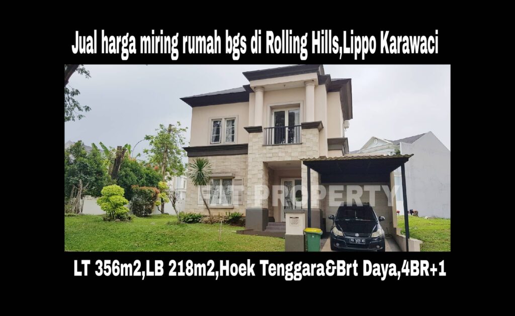 Dijual rumah bagus di Rolling Hills,Lippo Karawaci.