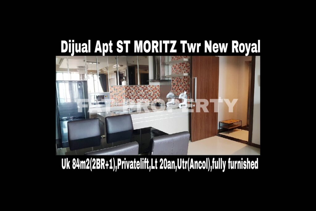 Dijual rugi Apartment ST Moritz di Jl Puri Indah Jakarta Barat.