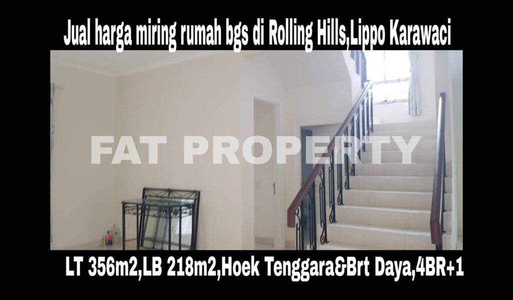 Dijual rumah bagus di Rolling Hills,Lippo Karawaci.