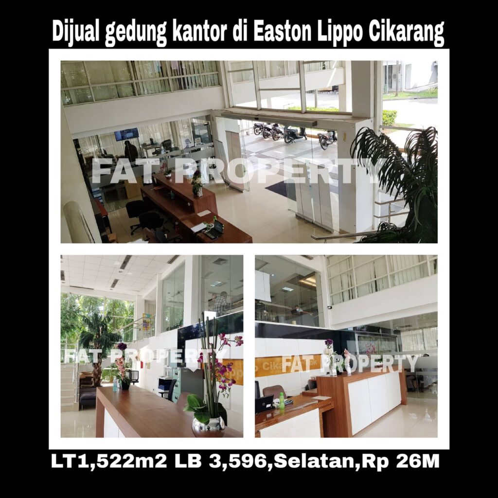 Dijual gedung di Easton Commercial Centre,Jl Gunung Panderman,Lippo Cikarang.