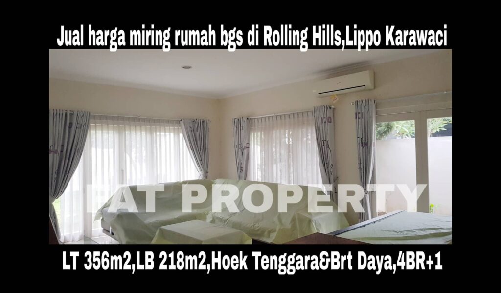 Dijual rumah bagus di Rolling Hills,Lippo Karawaci.