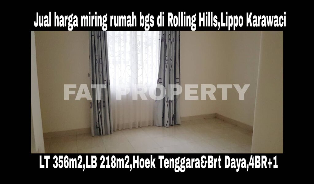 Dijual rumah bagus di Rolling Hills,Lippo Karawaci.