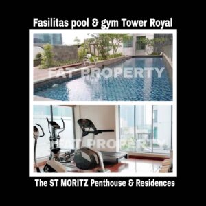 Dijual /disewa Apartment ST MORITZ Tower Royal,Puri Indah,Jakarta Barat.