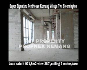 Dijual super signature penthouse di lantai tertinggi Apartement Kemang Village Tower Bloomington,tower terbaik & terbaru