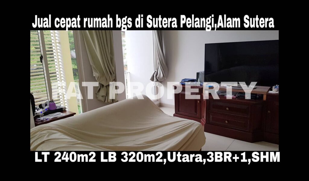 Jual cepat rumah bagus baru renov di Sutera Pelangi,Alam Sutera,Serpong.