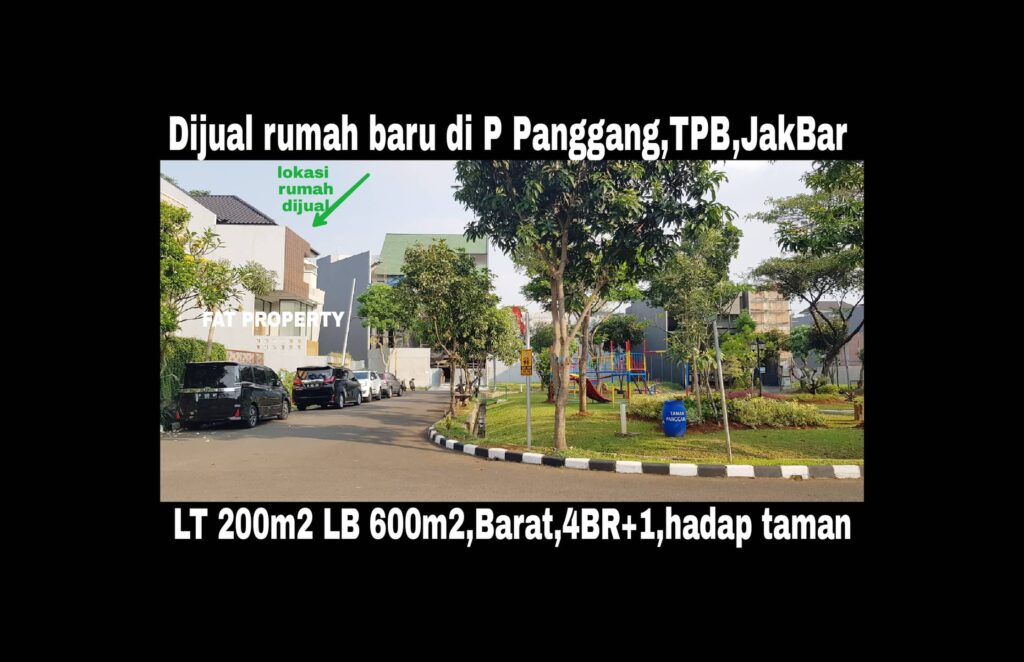 Dijual rumah baru mewah bagus hadap taman di Taman Permata Buana di cluster baru,Jl Pulau Panggang,Jakarta Barat.