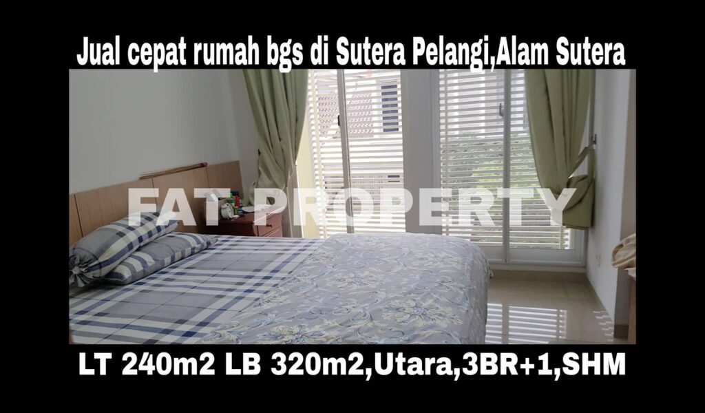 Jual cepat rumah bagus baru renov di Sutera Pelangi,Alam Sutera,Serpong.
