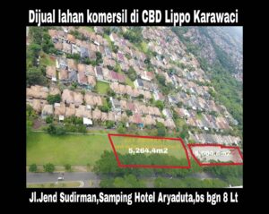 Dijual kavling komersil di CBD Lippo Karawaci: BEVERLY COMMERCIAL DISTRICT.