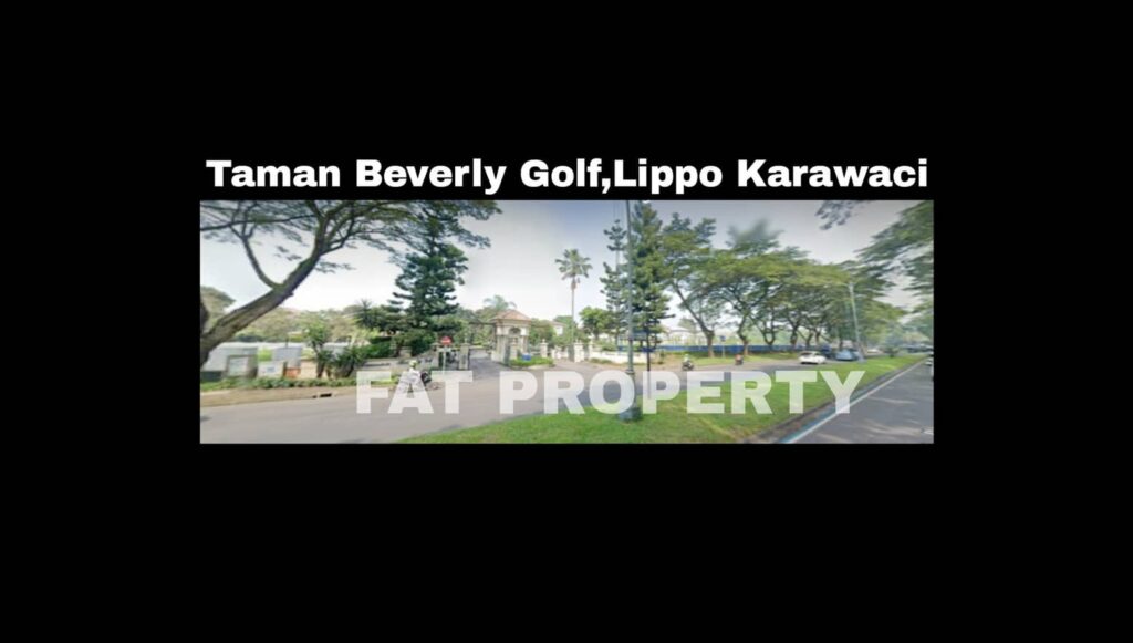 Dijual rumah di Jl.Danau Medara,Taman Beverly Golf,Lippo Karawaci.