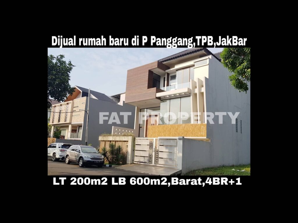 Dijual rumah baru mewah bagus hadap taman di Taman Permata Buana di cluster baru,Jl Pulau Panggang,Jakarta Barat.