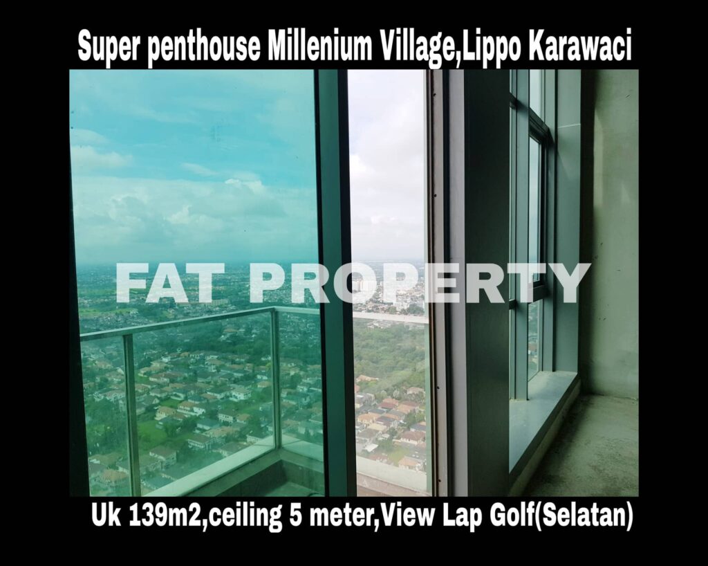 Dijual Super Psenthouse Apartment Millenium Village Tower Fairview,Lippo Karawaci.