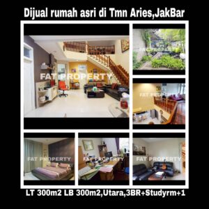 Dijual cepat rumah asri di Taman Aries,Jakarta Barat.