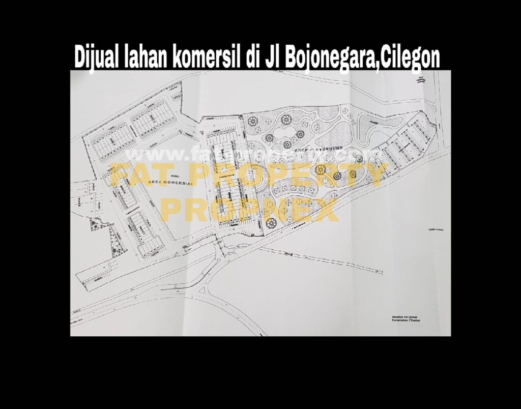 Dijual lahan komersil di depan pintu tol Cilegon Timur.