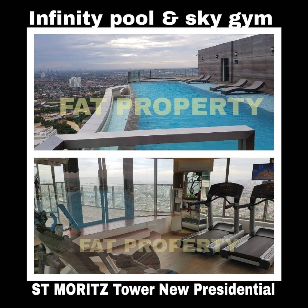 Disewakan Apartment ST MORITZ Jl Puri Indah,Jakarta Barat Tower New Presidential,tower terbaru dan terkeren dgn infinity pool di rooftop spt di MBS Singapore.