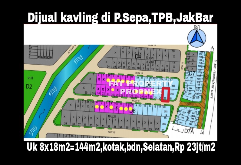 Dijual kavling hunian Jl.Pulau Sepa D5 no 19,Taman Permata Buana,samping Puri Indah,Jakarta Barat.