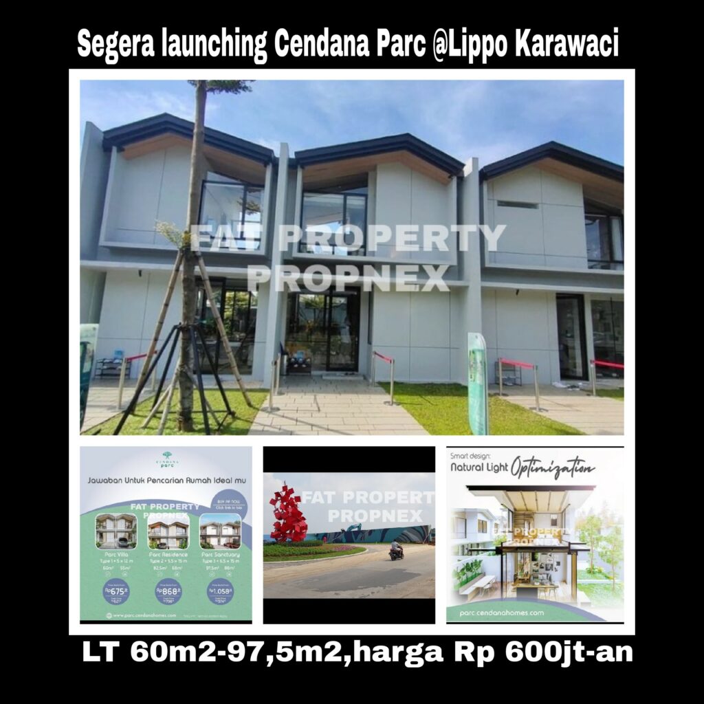 Rumah 2 lantai di Lippo Karawaci harga Rp 600jt-an:CENDANA HOMES!