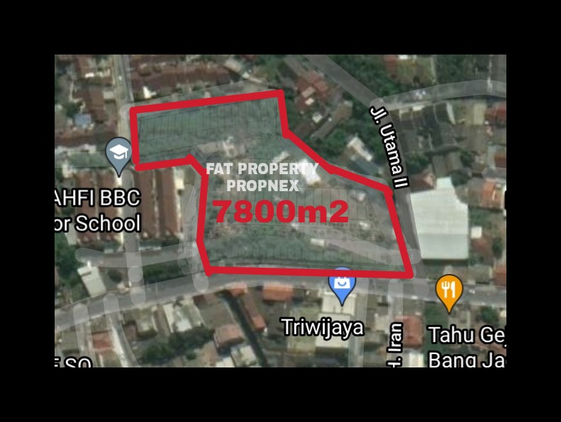Dijual lahan komersial bagus di Bintaro Jl Ceger Raya (diapit sektor 4 n 9) luas 7,800m2 (sebelah Klinik Karya Husada).