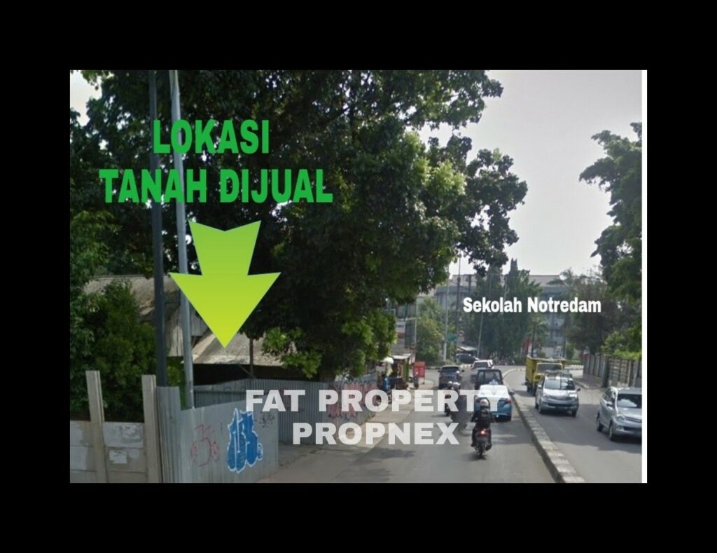 Dijual kavling komersil samping fly over sebrang Sekolah Notredam,Jl Kembang Kerep,Puri Indah,Jakarta Barat.