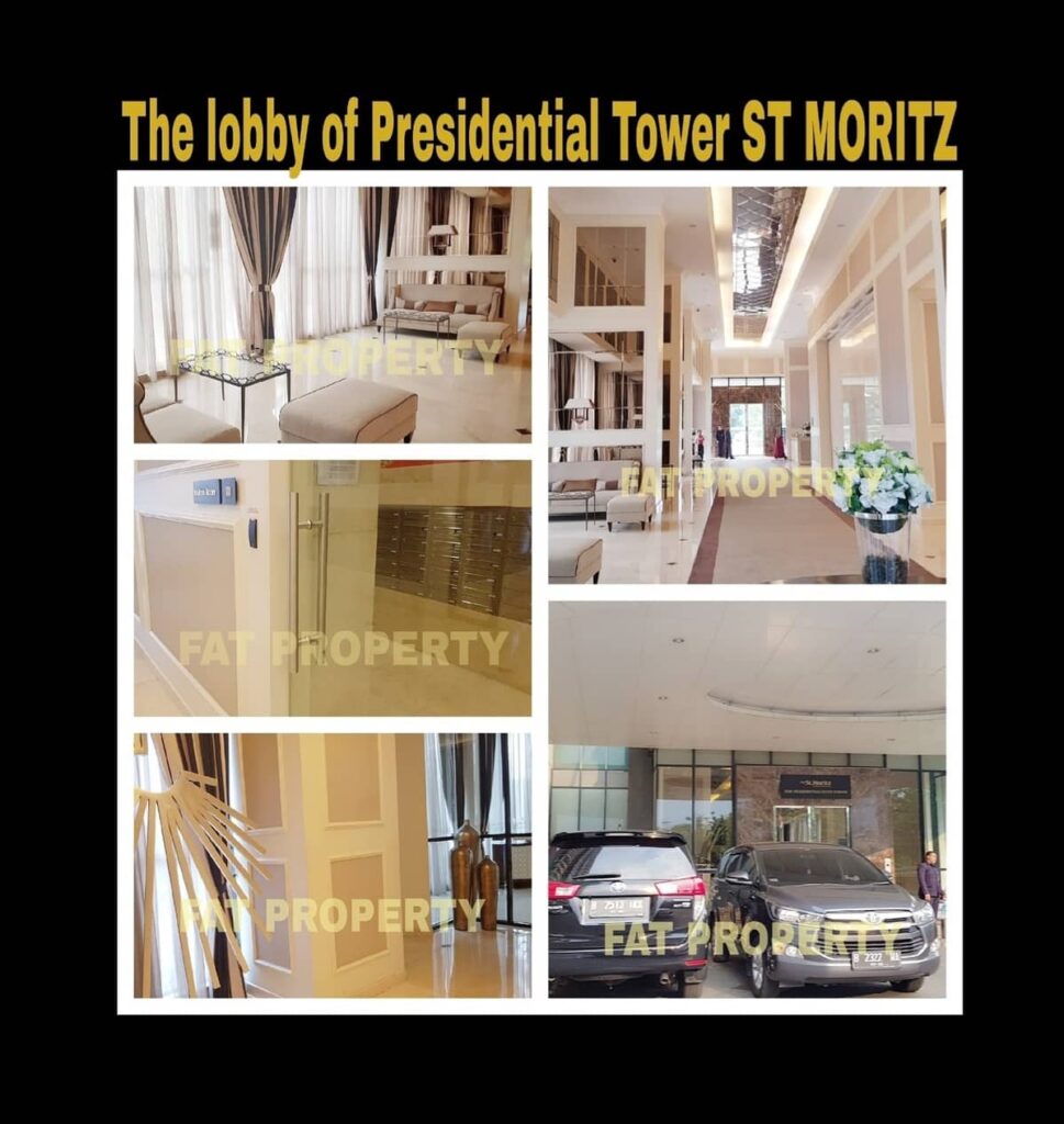 Dijual Apartment ST MORITZ Tower Presidential the best unit in the best tower: ukuran 269m2.