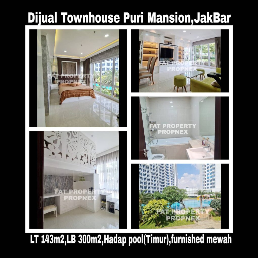 Dijual Puri Mansion Townhouse,Jakarta Barat.