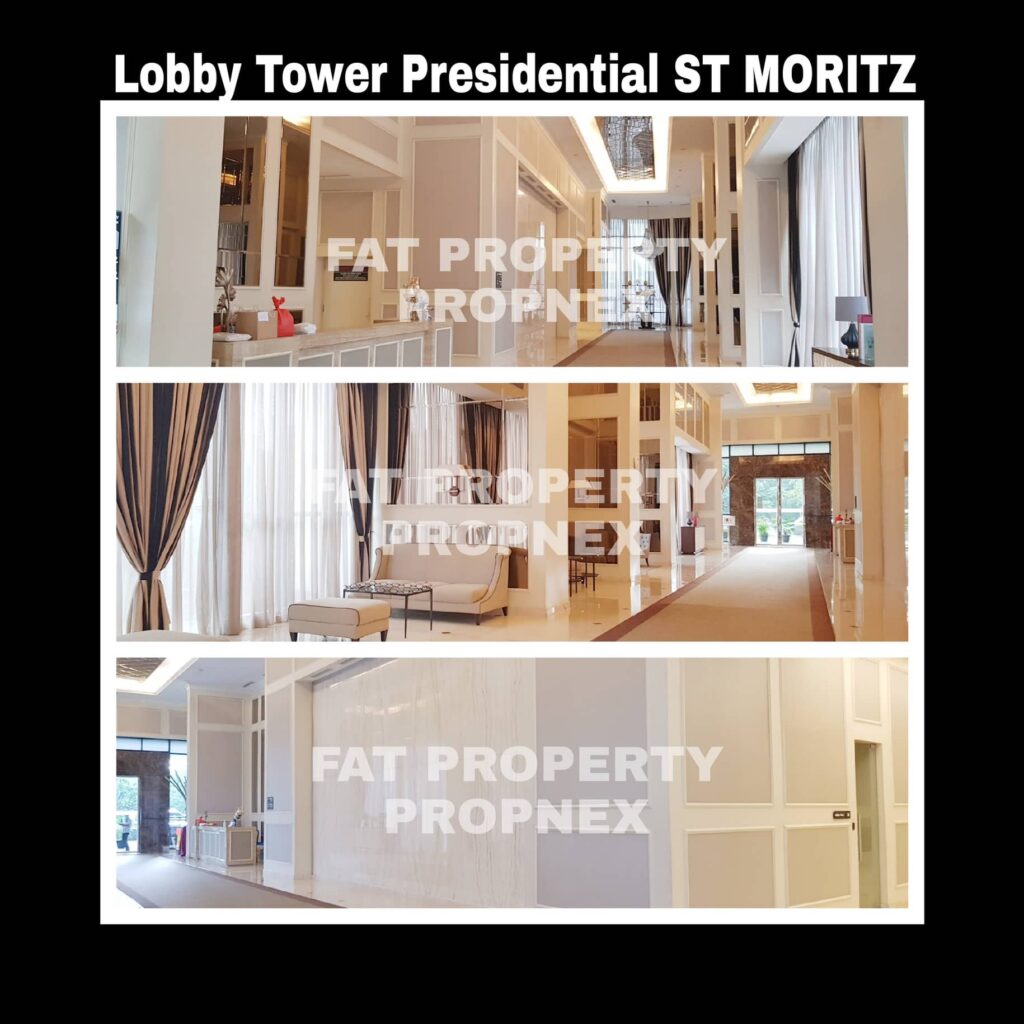 Dijual Apartment ST MORITZ Tower Presidential the best unit in the best tower: ukuran 269m2.