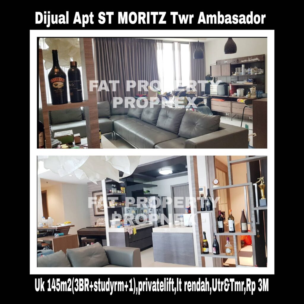 Dijual Apartment ST MORITZ Tower Ambasador, tower paling strategis di tengah2 mal.