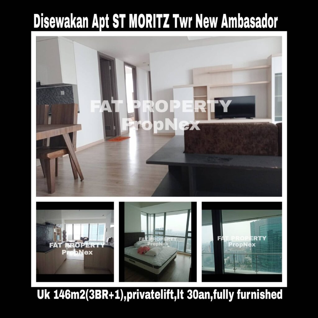 Disewakan Apartment ST MORITZ Tower terbaru dan terlengkap: New Ambasador.
