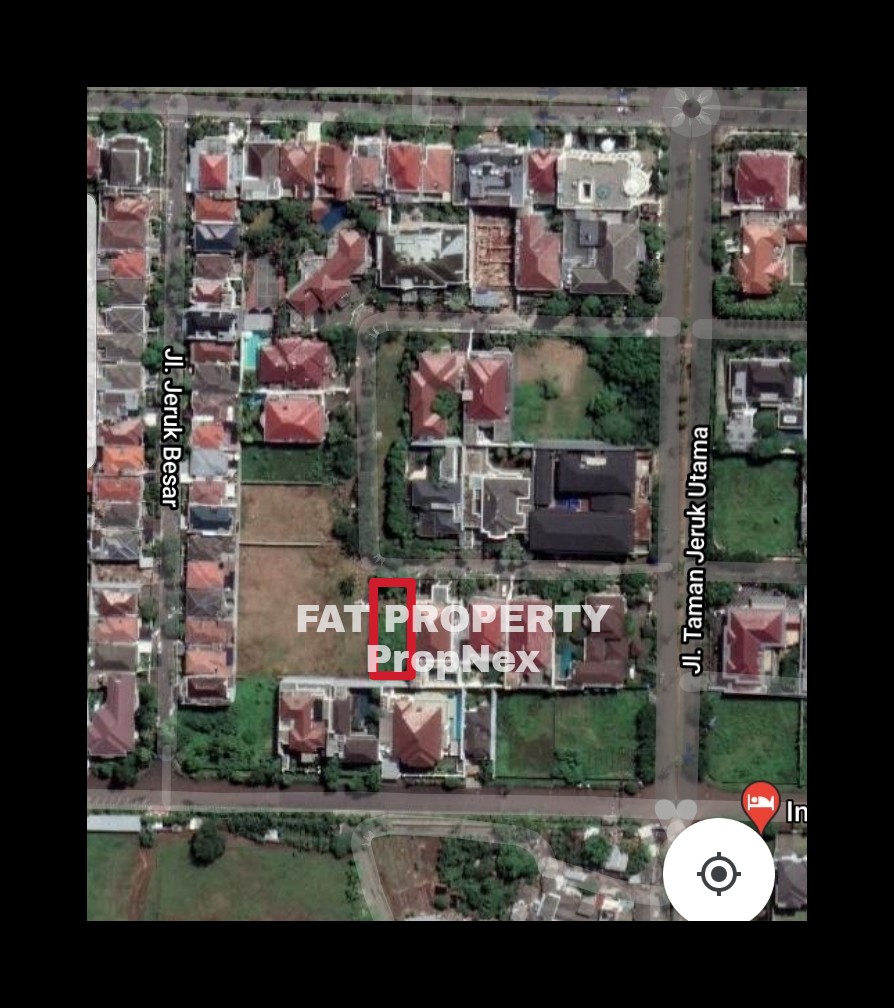 Dijual kavling hunian di komplek perumahan elite : Taman Kebon Jeruk Interkon,Jakarta Barat.