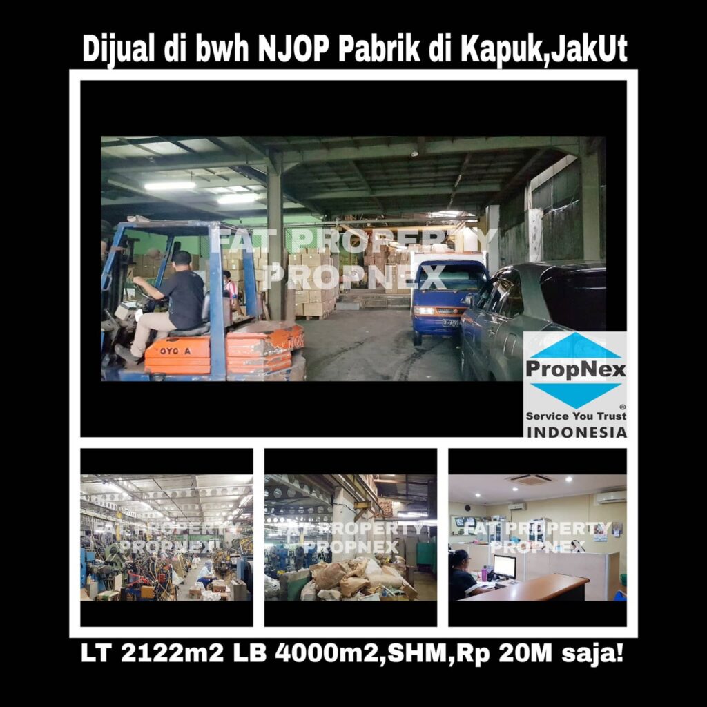 Dijual pabrik baja di Kapuk Kamal,Jakarta Utara.