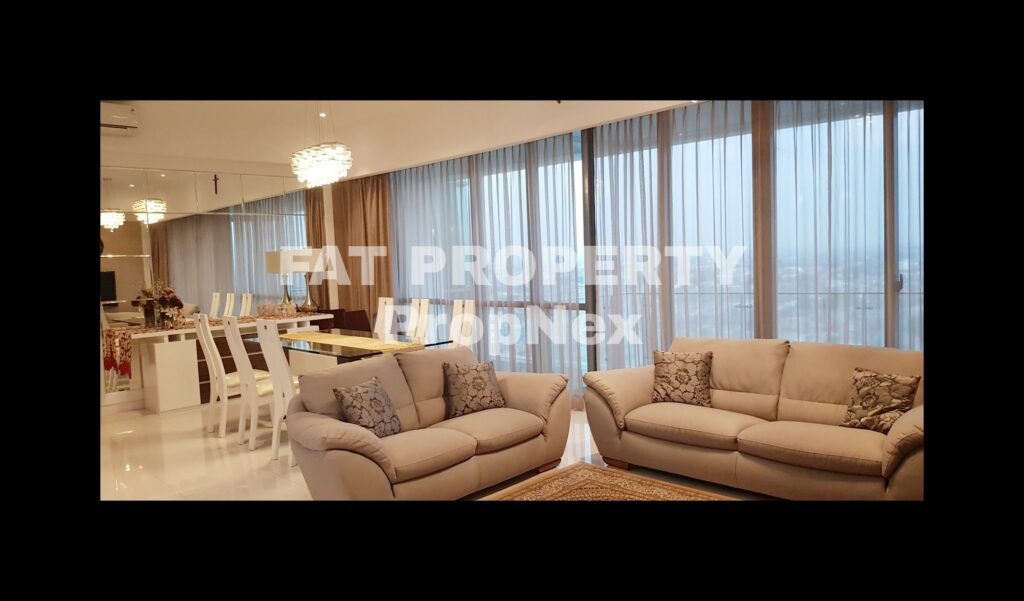 Dijual / Disewakan Apartment ST MORITZ Tower Presidential, tower paling ekslusif hanya 4 unit per lantai posisi paling private di ujung kompleks ST MORITZ.