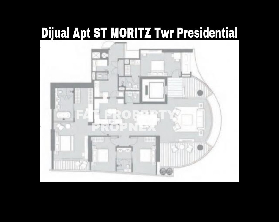 Dijual Apartment ST MORITZ Tower Presidential, tower paling ekslusif hanya 4 unit per lantai posisi paling private di ujung kompleks ST MORITZ.