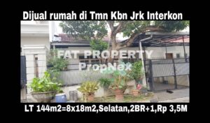 Dijual rumah satu lantai mewah di perumahan elite : Taman Kebon Jeruk Interkon,Jakarta Barat. Blok D 